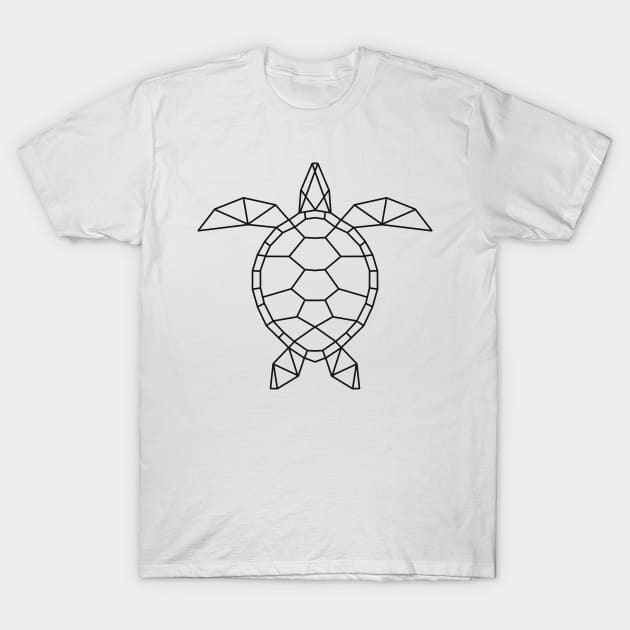 Geometric turtle T-Shirt by RosanneCreates